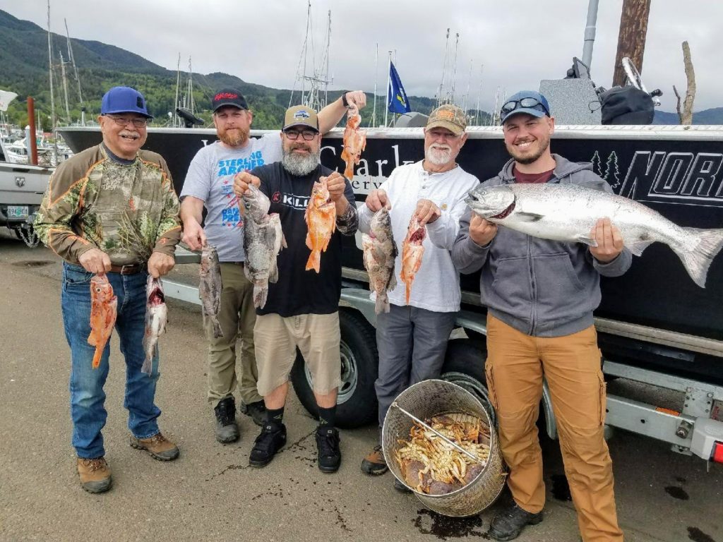 salmon, bottom fishing, crabbing